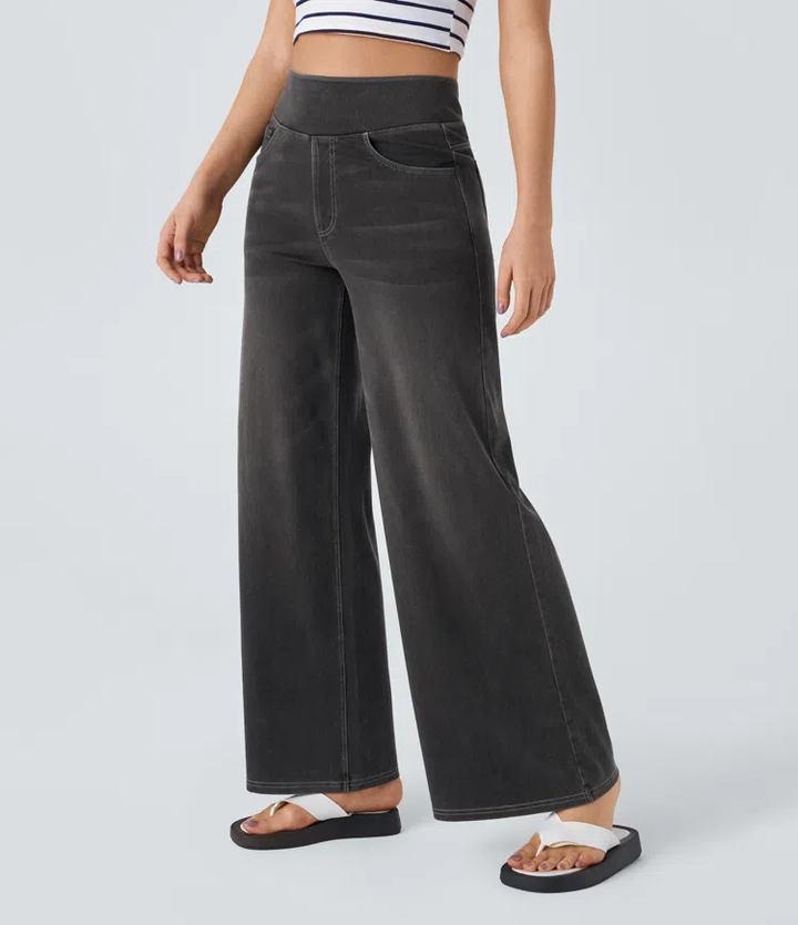 Solène - Relaxed Fit Wide Leg Jeans