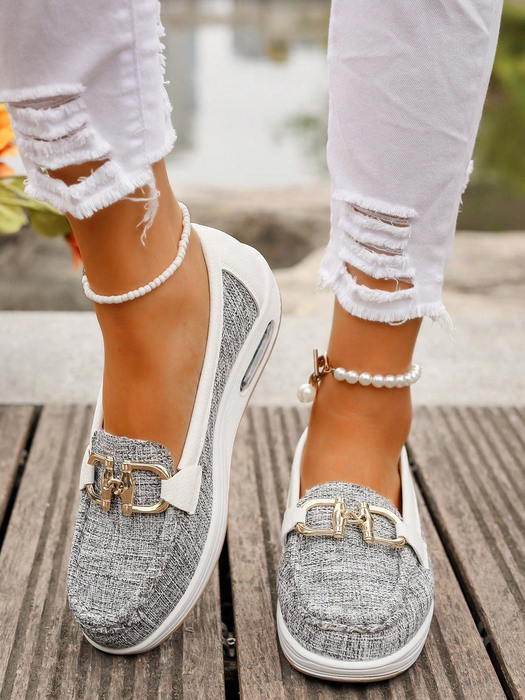 Ellie - Flat loafers with buckle