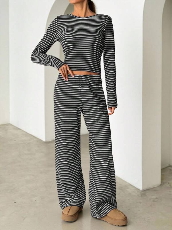 REEVE™ – Striped Relaxed Loungewear Set