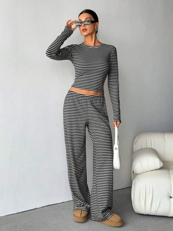 REEVE™ – Striped Relaxed Loungewear Set