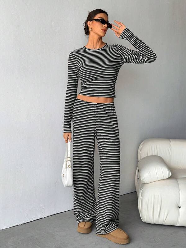 REEVE™ – Striped Relaxed Loungewear Set