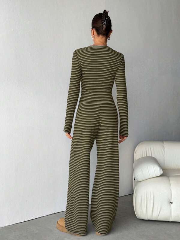 REEVE™ – Striped Relaxed Loungewear Set