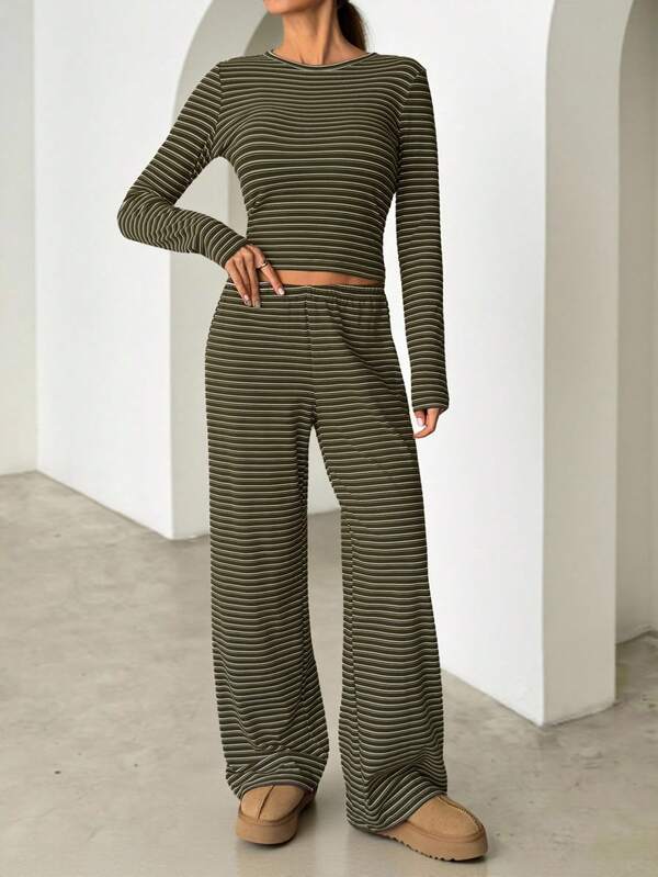 REEVE™ – Striped Relaxed Loungewear Set