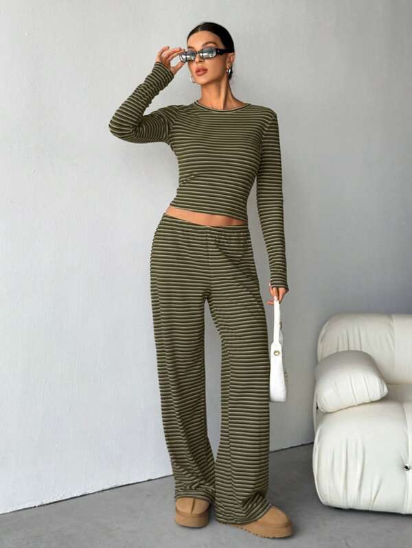 REEVE™ – Striped Relaxed Loungewear Set