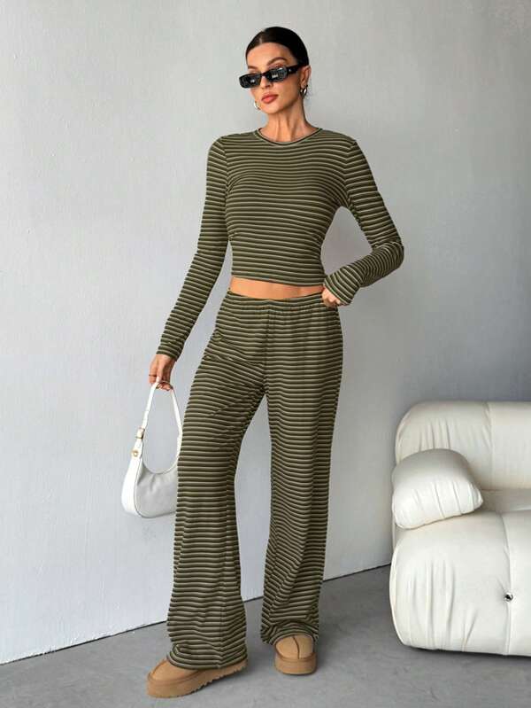 REEVE™ – Striped Relaxed Loungewear Set