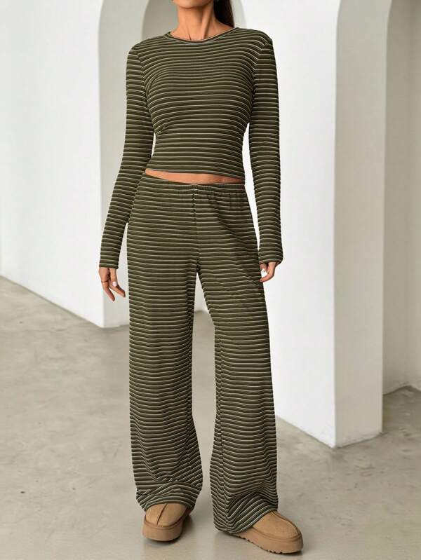 REEVE™ – Striped Relaxed Loungewear Set
