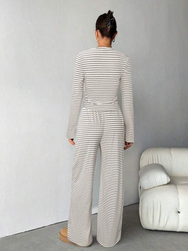 REEVE™ – Striped Relaxed Loungewear Set