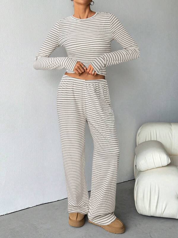 REEVE™ – Striped Relaxed Loungewear Set