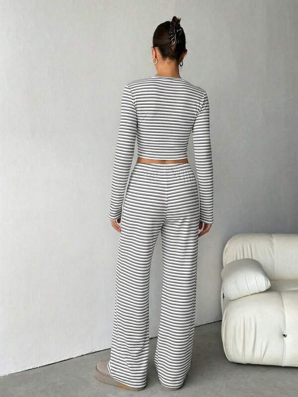 REEVE™ – Striped Relaxed Loungewear Set