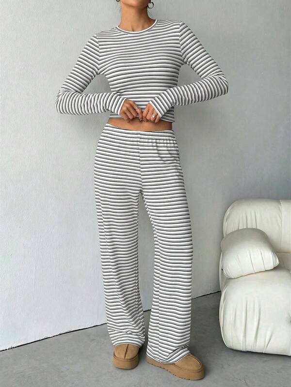 REEVE™ – Striped Relaxed Loungewear Set