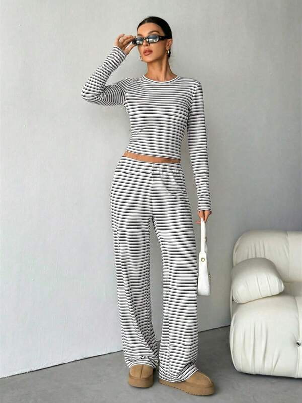 REEVE™ – Striped Relaxed Loungewear Set