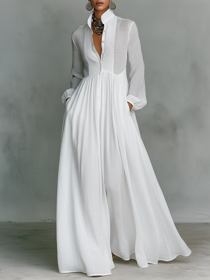 Long-sleeved Maxi Dress