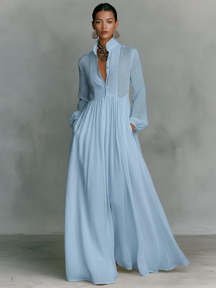 Long-sleeved Maxi Dress