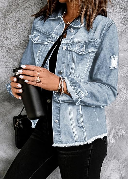DENIM™ – Distressed Denim Jacket