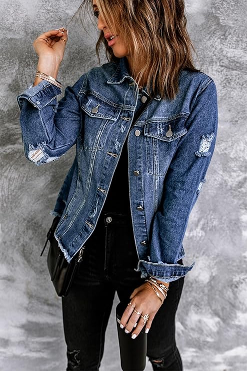 DENIM™ – Distressed Denim Jacket