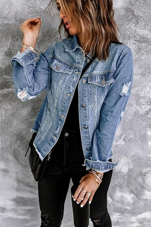 DENIM™ – Distressed Denim Jacket