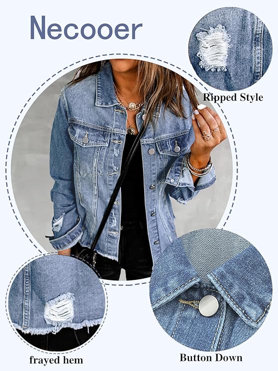 DENIM™ – Distressed Denim Jacket