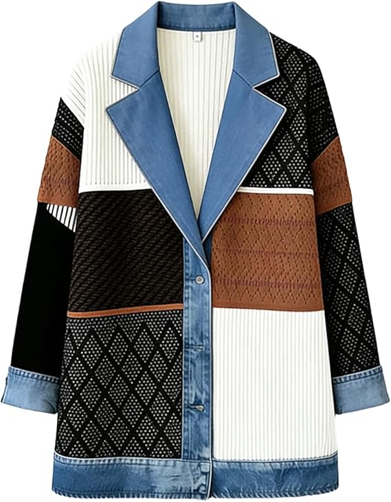 Margaret | Mixed Denim Jacket