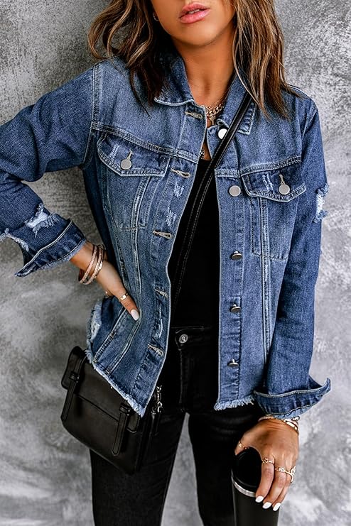DENIM™ – Distressed Denim Jacket