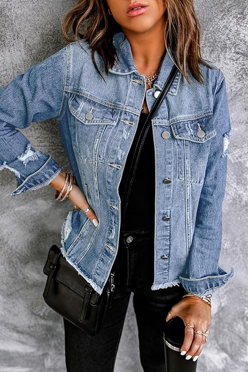 DENIM™ – Distressed Denim Jacket