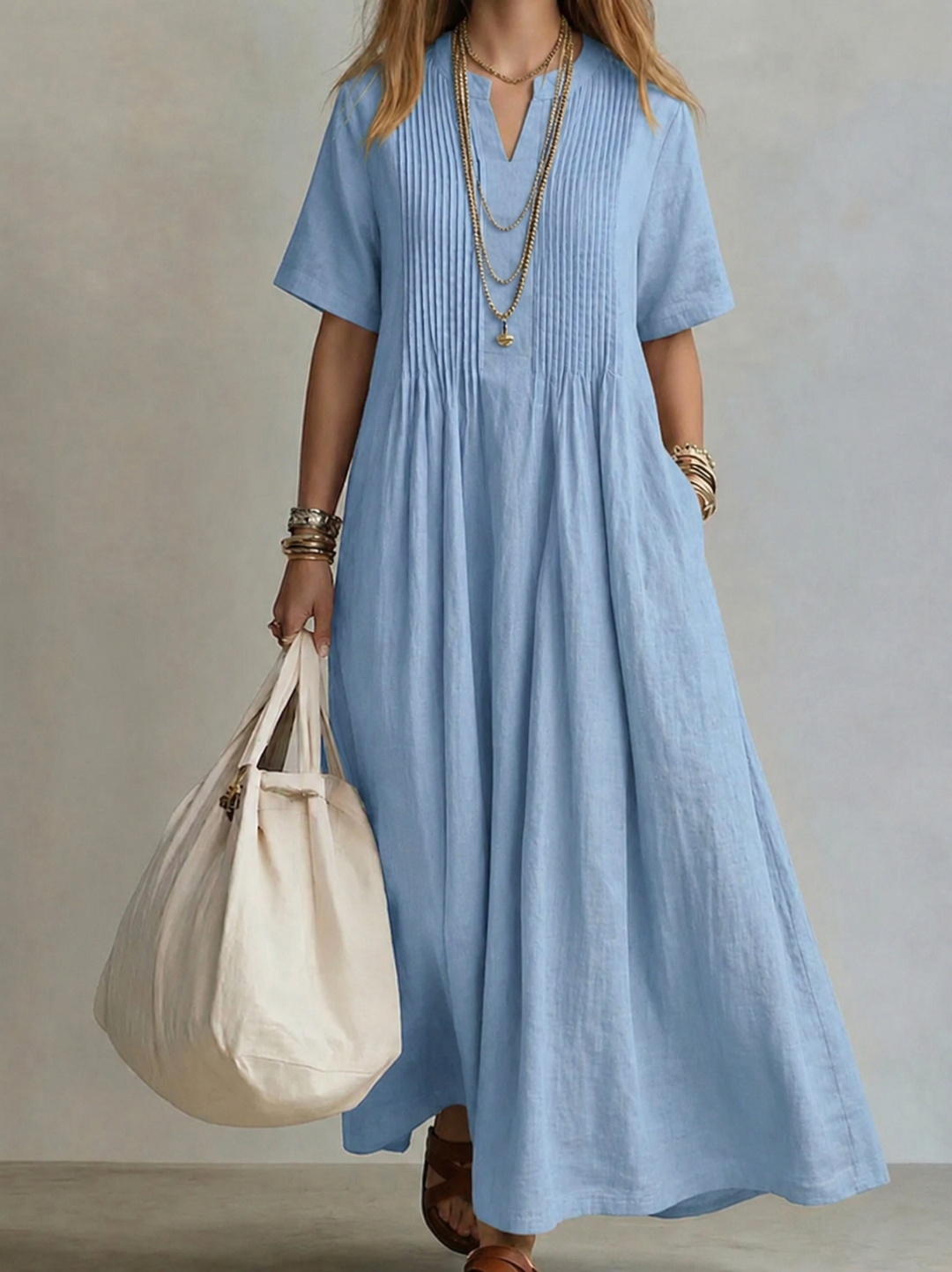 Noor | Elegant Pleated Dress