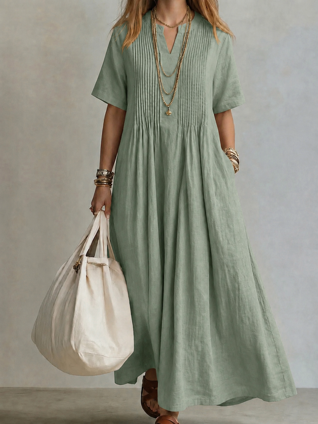 Noor | Elegant Pleated Dress