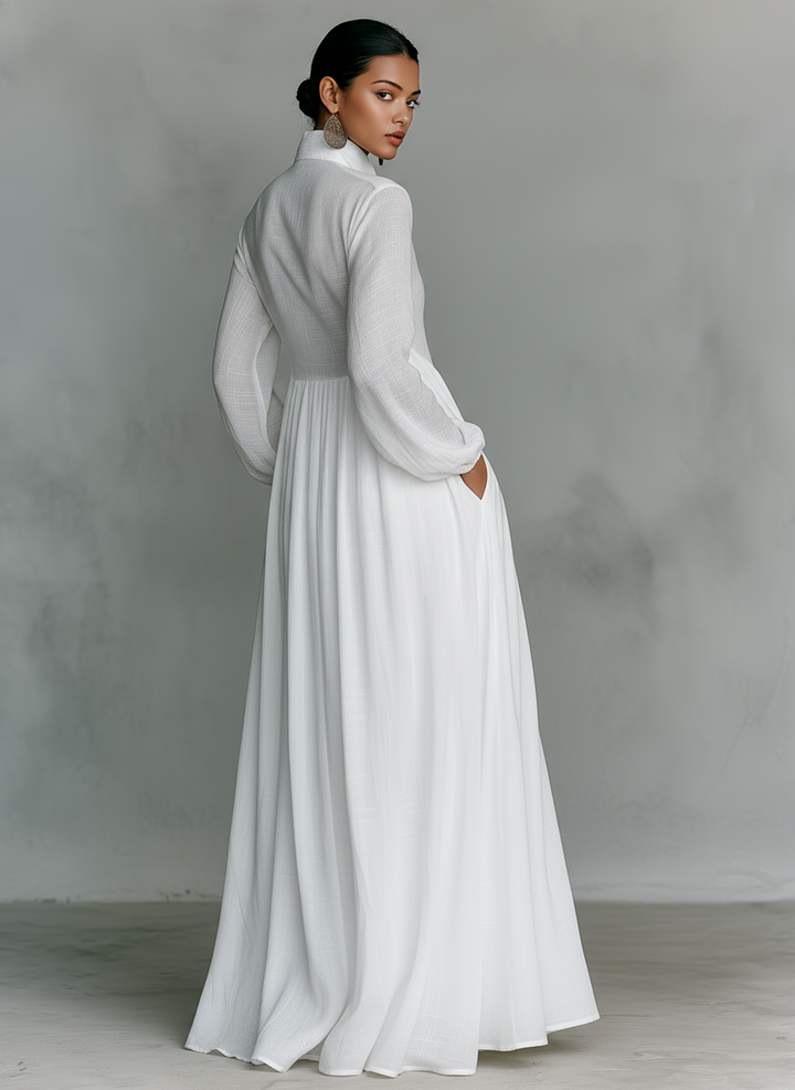 Long-sleeved Maxi Dress