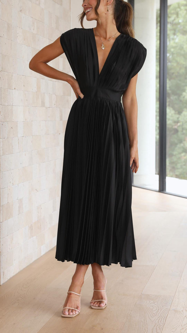 The Spark | Elegant Pleated Dress