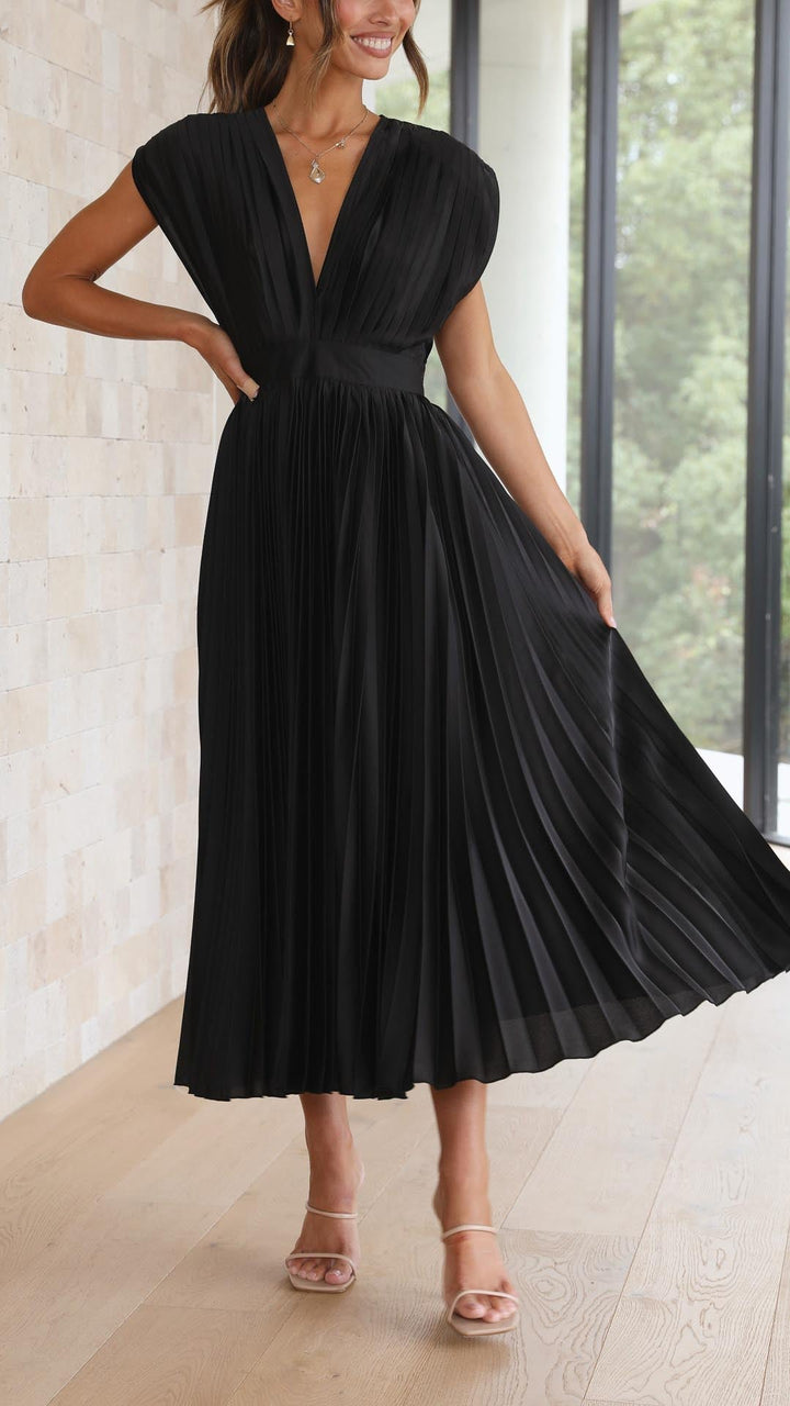 The Spark | Elegant Pleated Dress