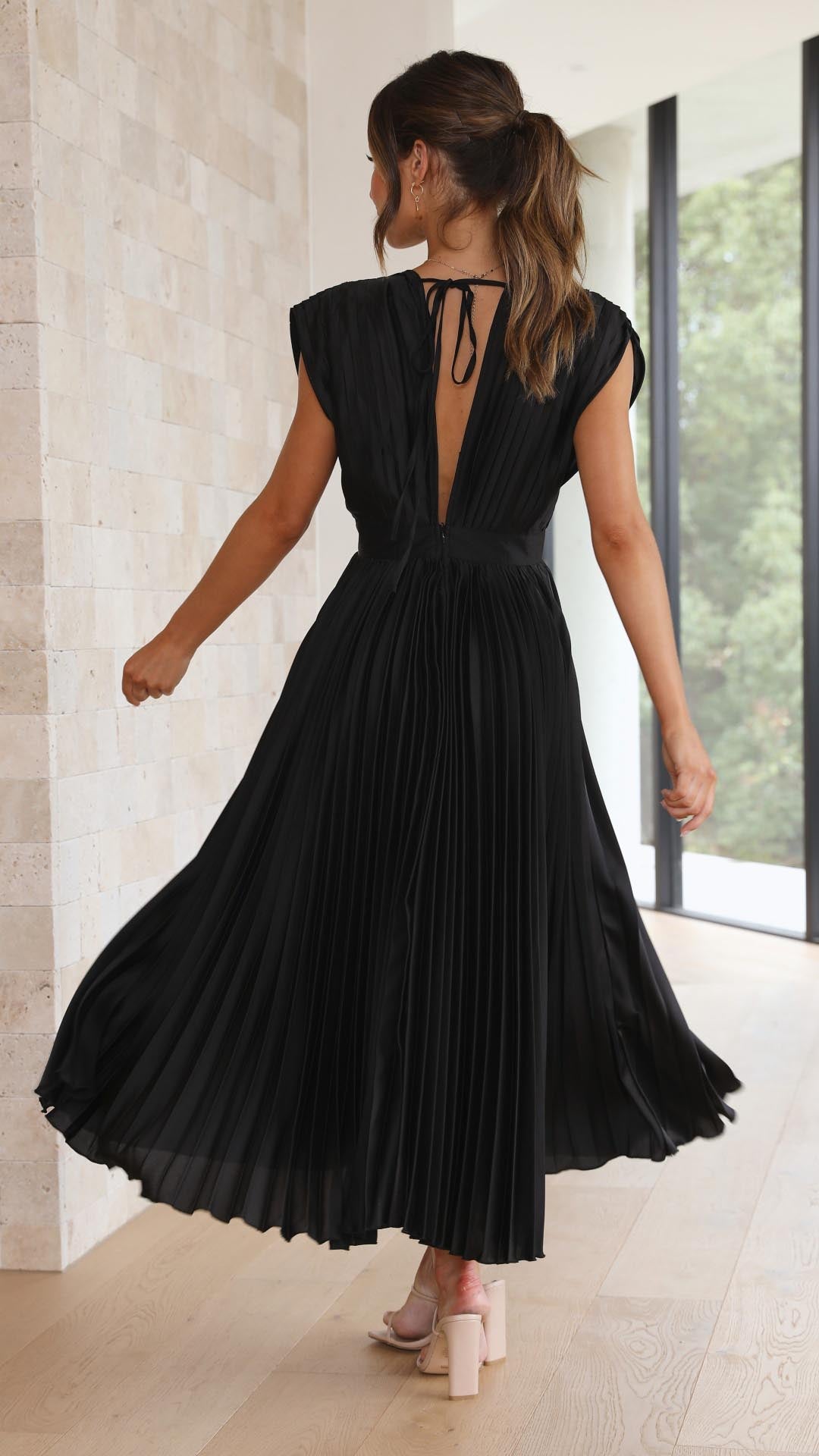 The Spark | Elegant Pleated Dress