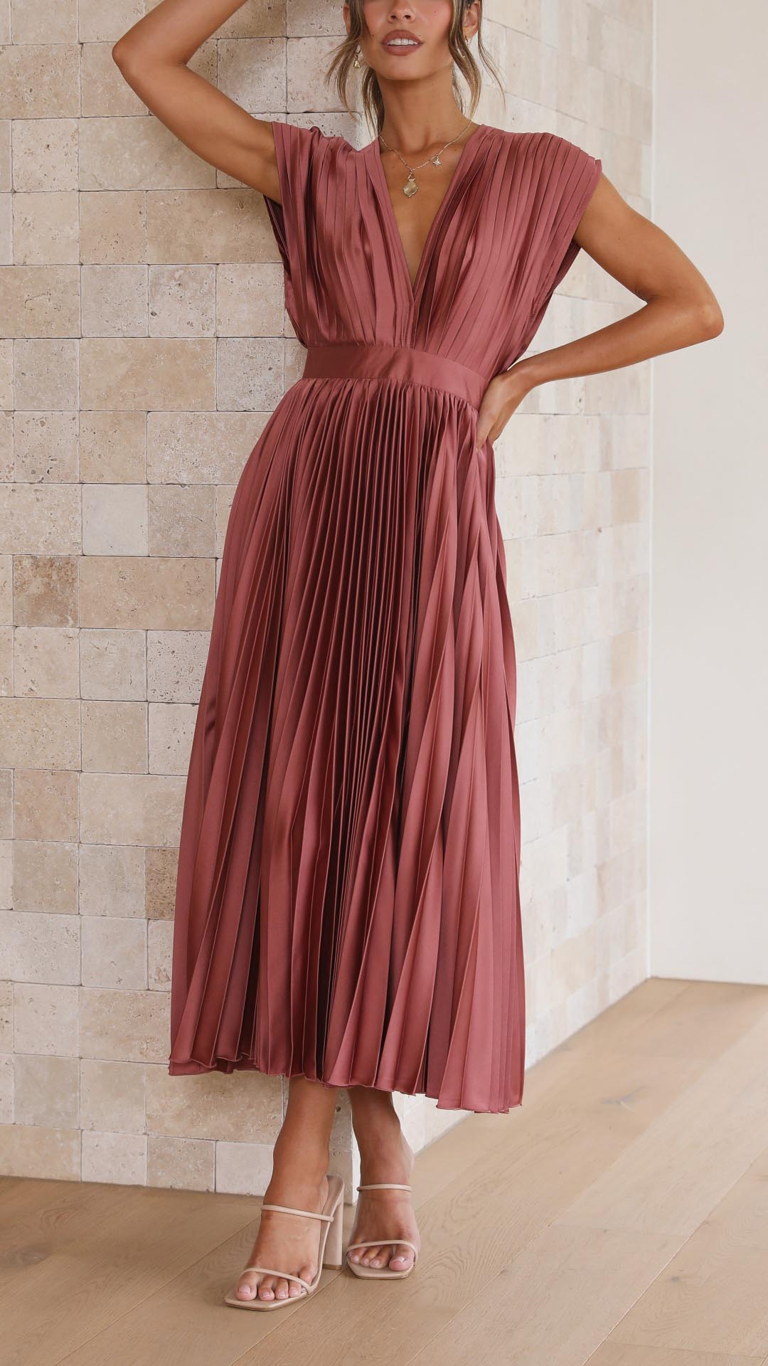 The Spark | Elegant Pleated Dress