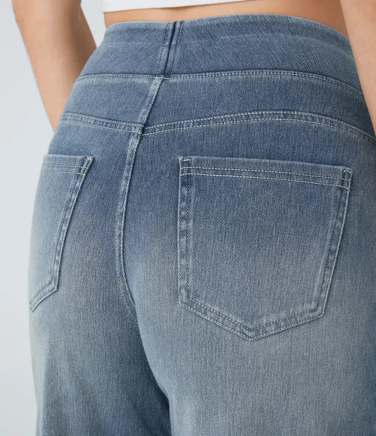 Solène - Relaxed Fit Wide Leg Jeans