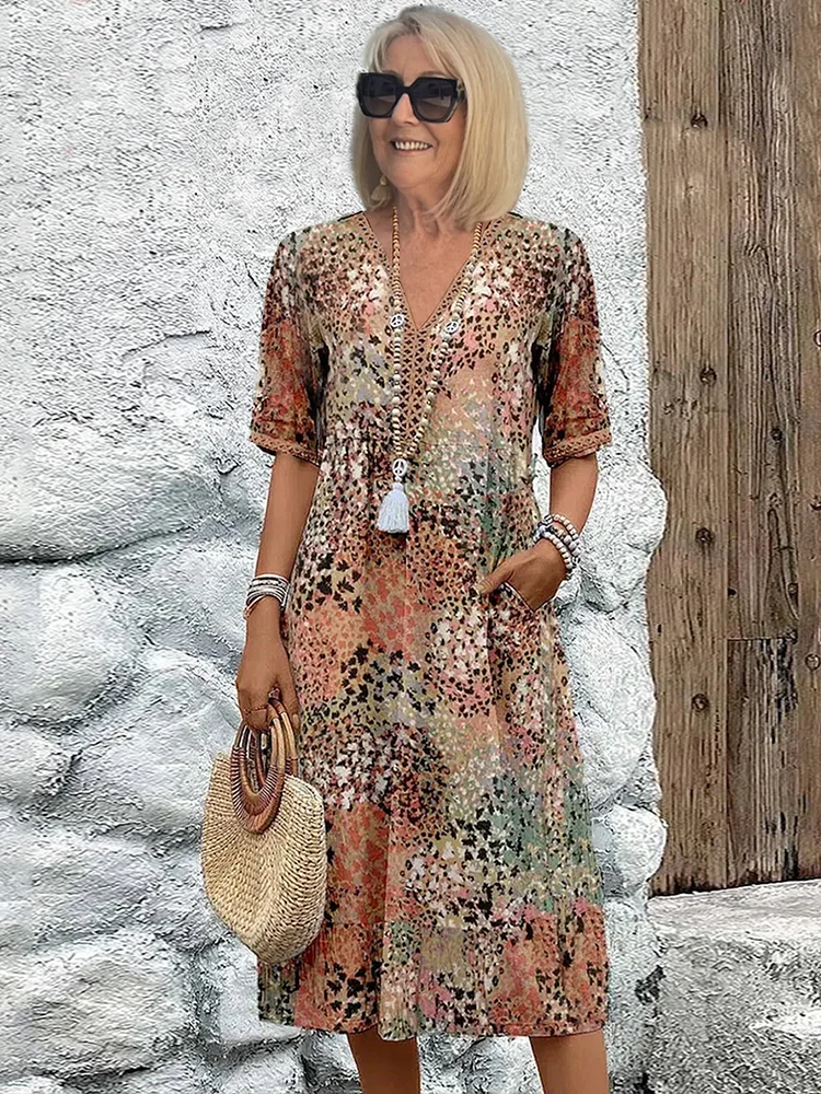 Susan | Vibrant Midi Dress