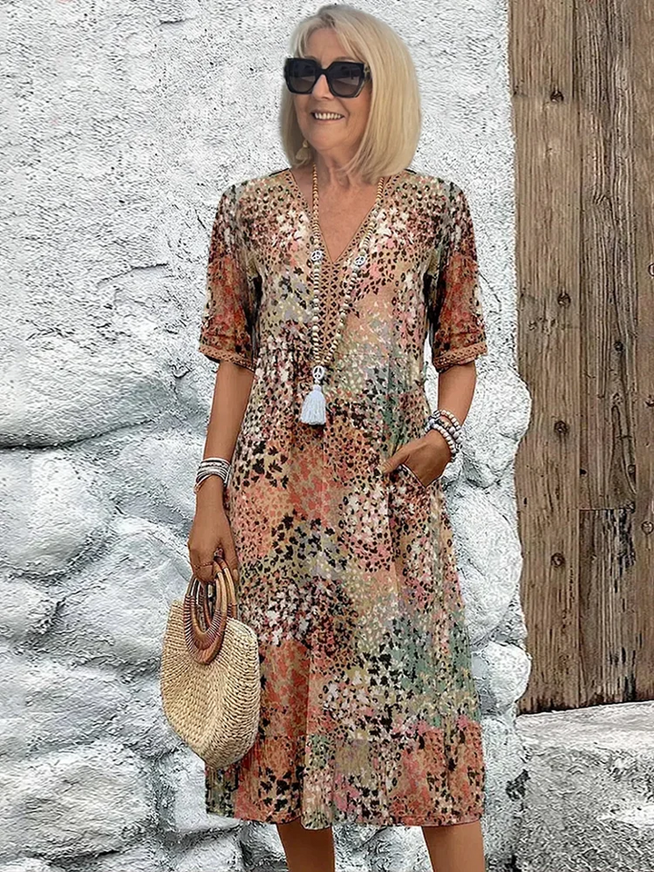 Susan | Vibrant Midi Dress