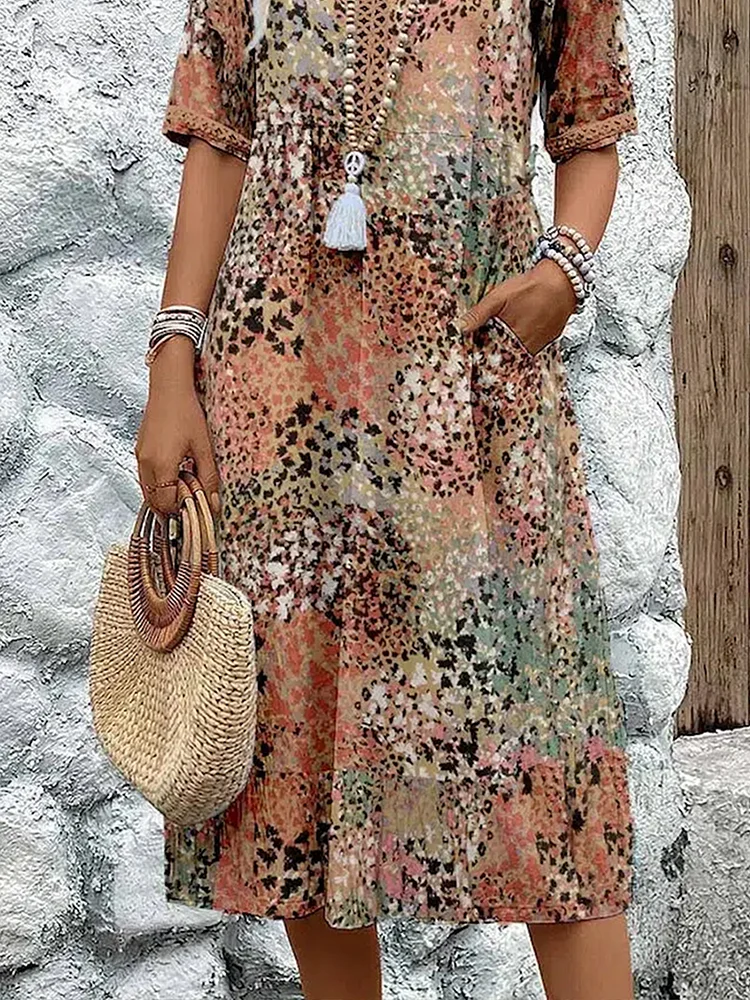 Susan | Vibrant Midi Dress