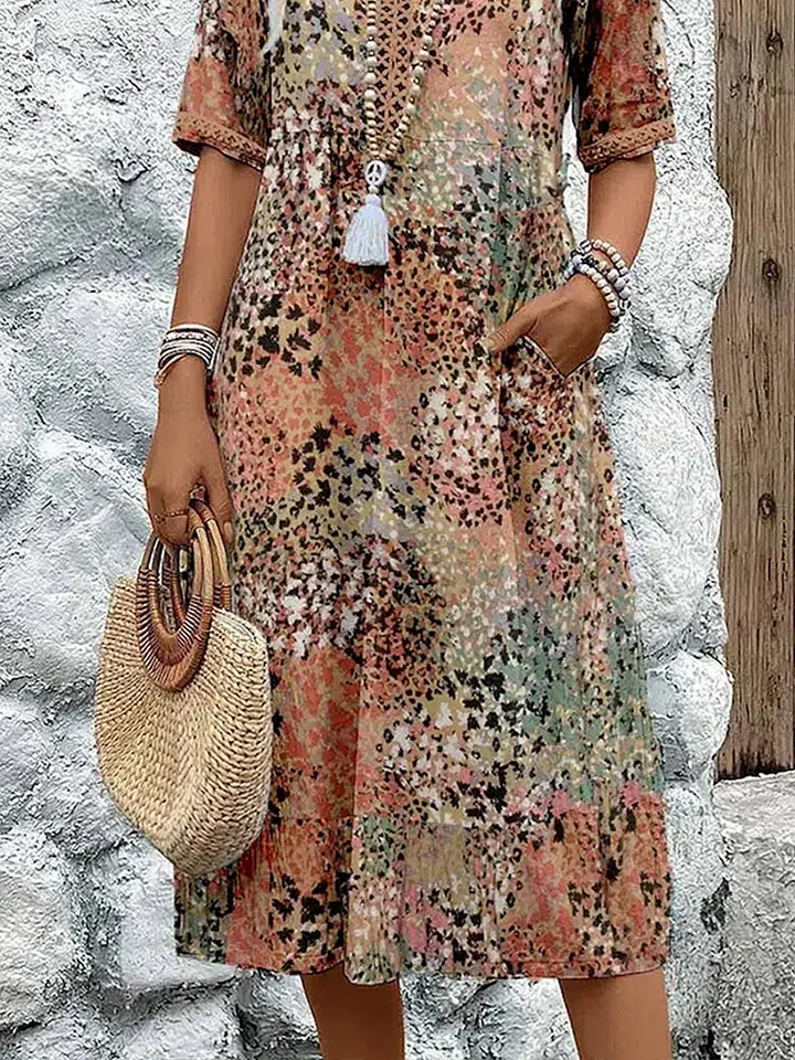 Susan | Vibrant Midi Dress