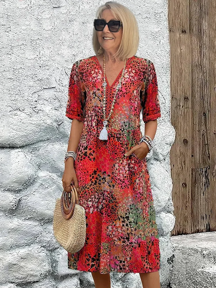 Susan | Vibrant Midi Dress