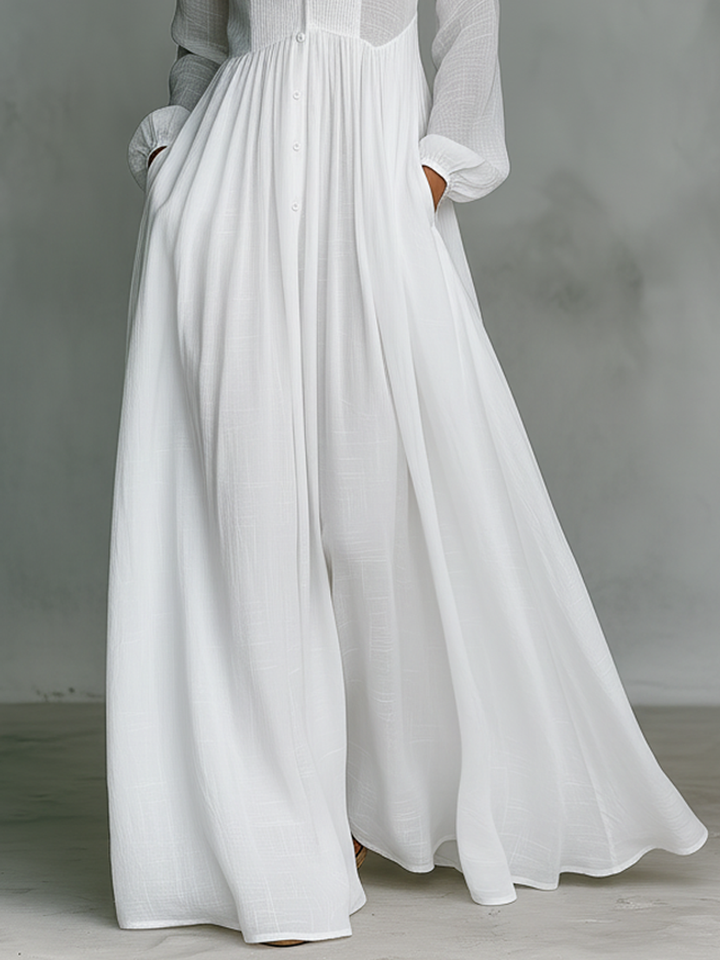 Long-sleeved Maxi Dress