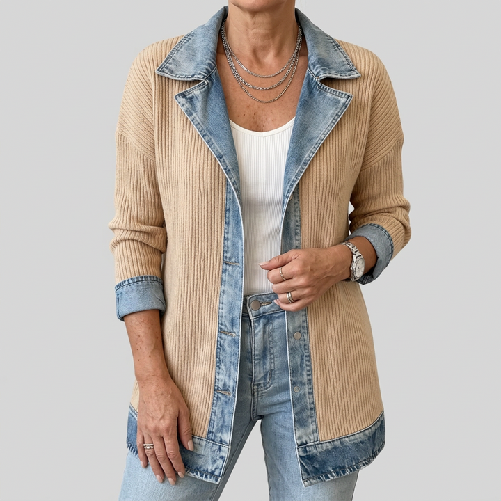 Margaret | Mixed Denim Jacket