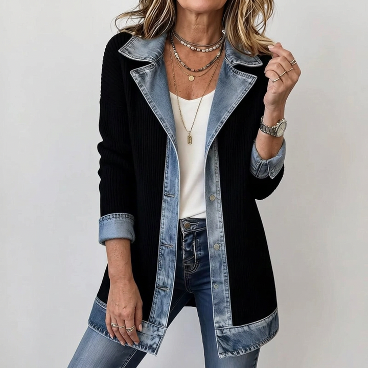 Margaret | Mixed Denim Jacket