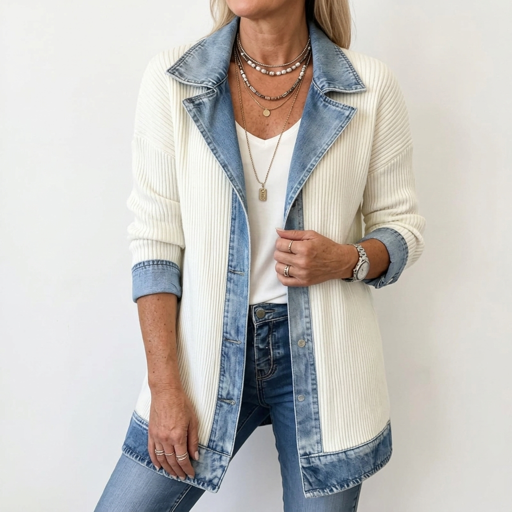 Margaret | Mixed Denim Jacket