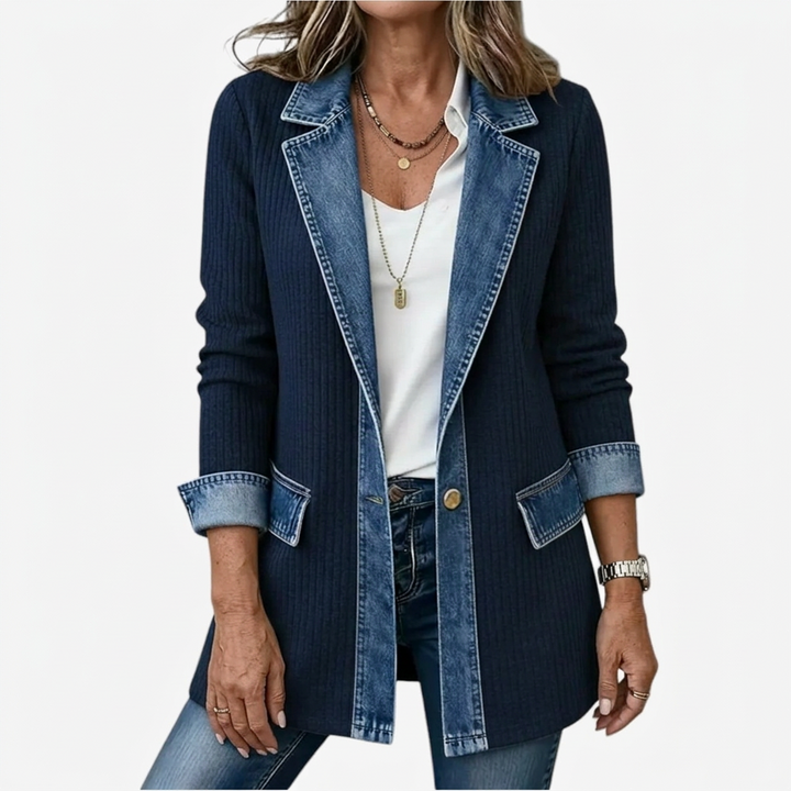 Margaret | Mixed Denim Jacket