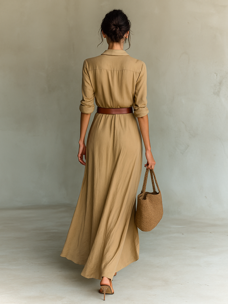 Belted Maxi Dress