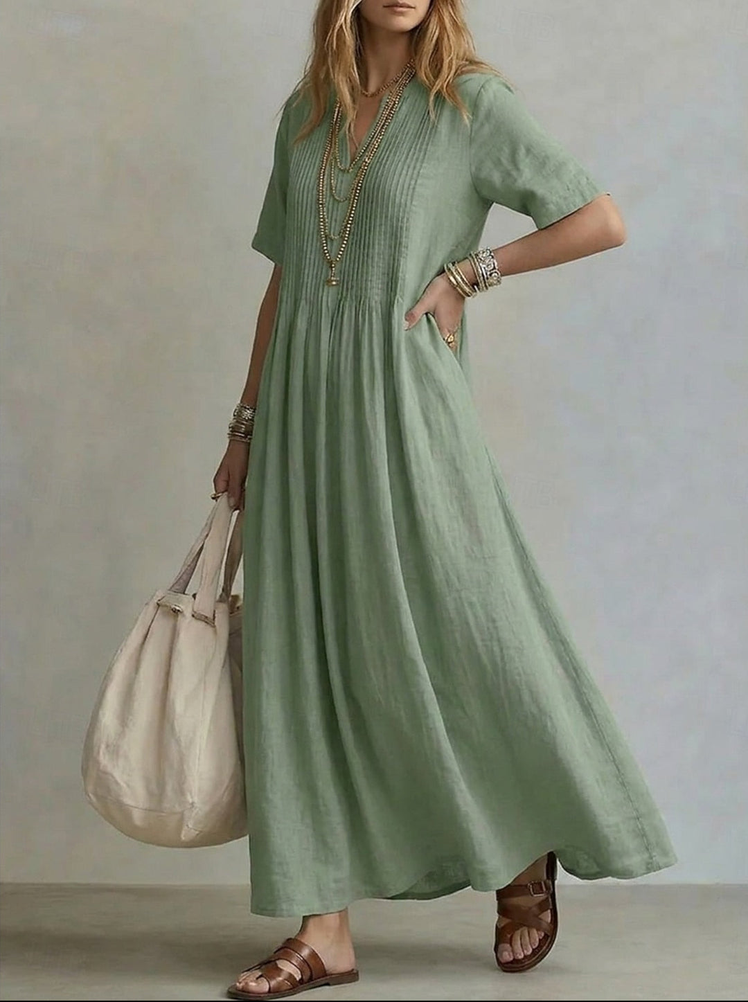 Noor | Elegant Pleated Dress