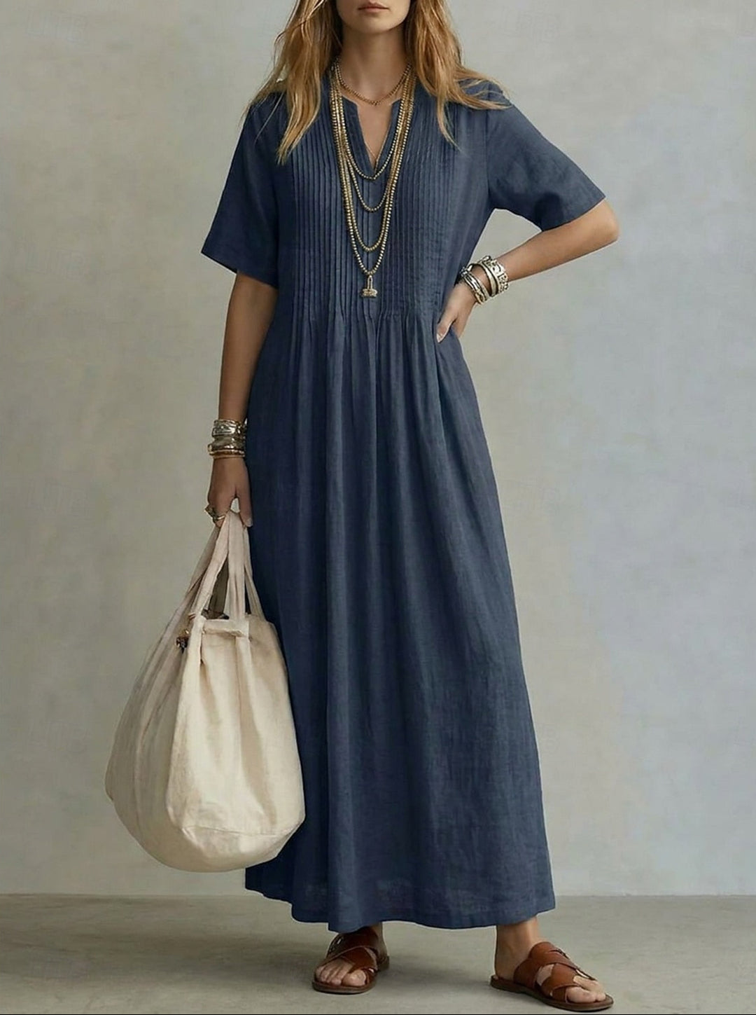 Noor | Elegant Pleated Dress