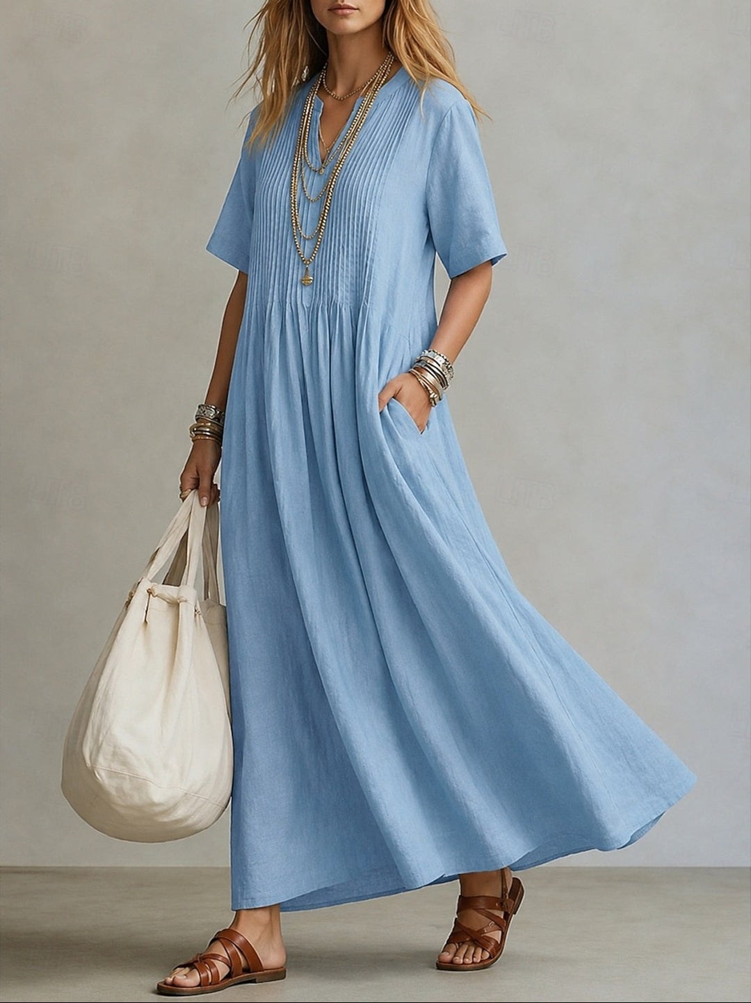 Noor | Elegant Pleated Dress