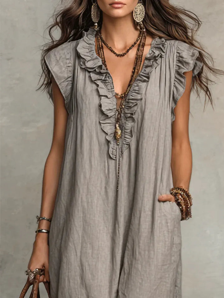 Mia | Long Fluid Bohemian Dress