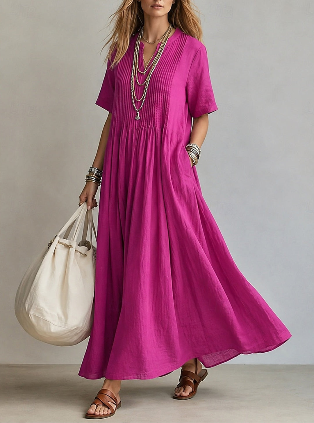 Noor | Elegant Pleated Dress