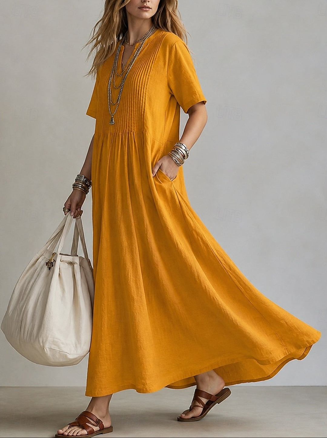 Noor | Elegant Pleated Dress